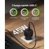 Belkin BoostCharge Compact 45W USB-C PD Fast Charging AC Charger for All iPhone 16 and iPhone 15 Models Samsung Galaxy S25, iPad, AirPods, and More - Black